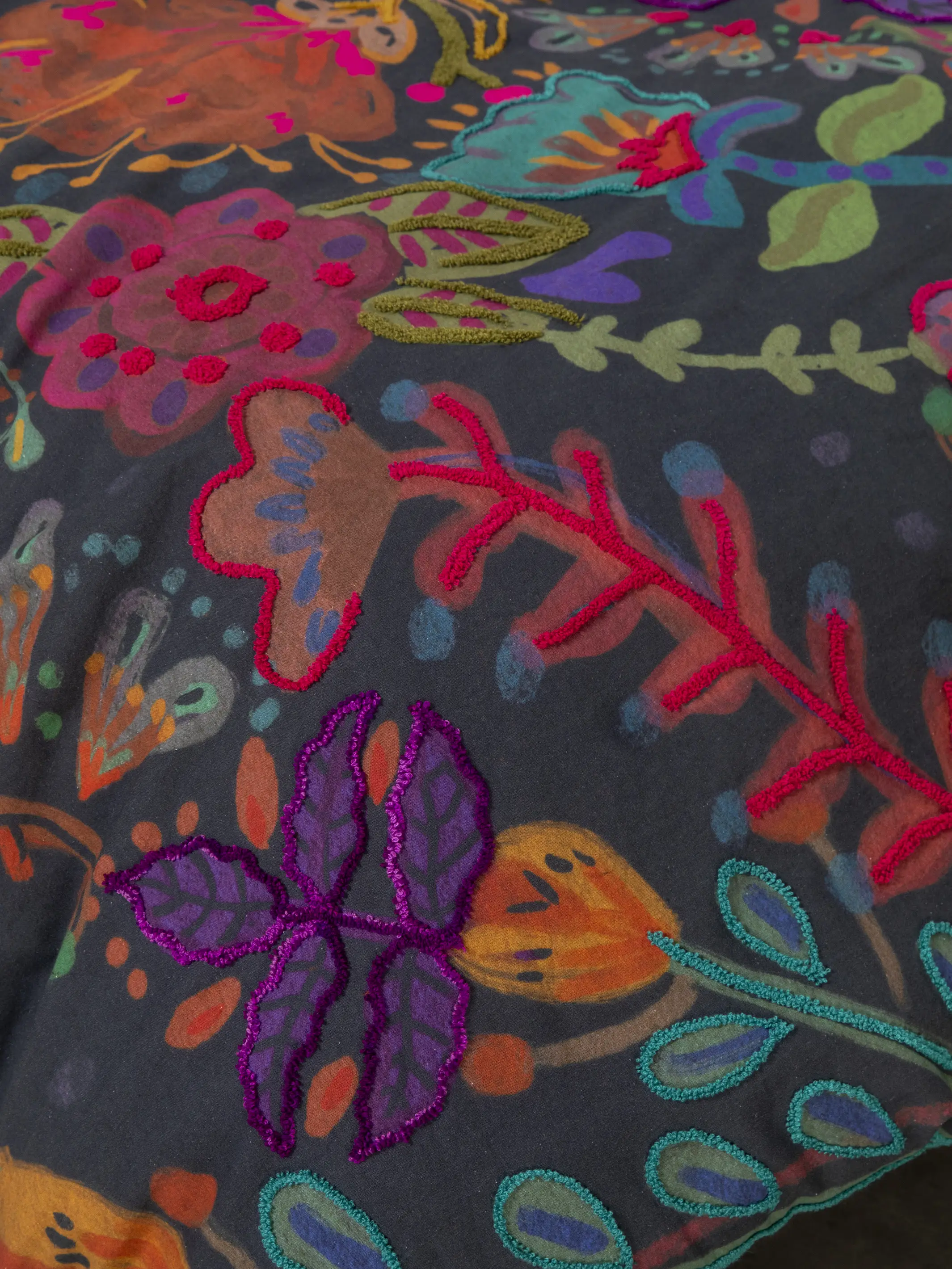 Catalina Cotton Euro Sham - Midnight Garden - Image 3